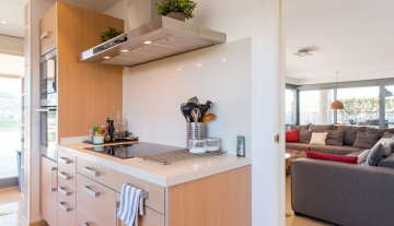 Resa estates Ibiza penthouse 3 bedrooms for sale 2021 real estate views sea Botafoch kitchen and living.jpg
